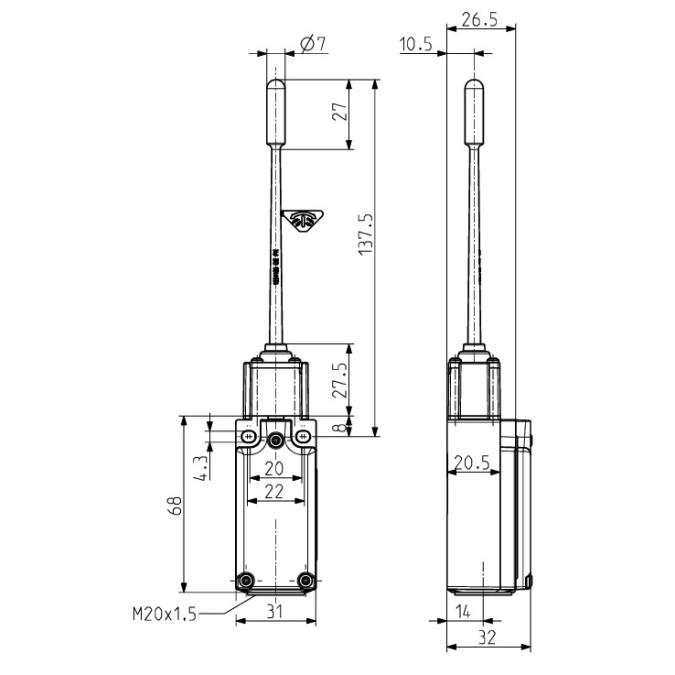 Кінцевий вимикач Steute Ex ES 97 TKK-11 -60°C