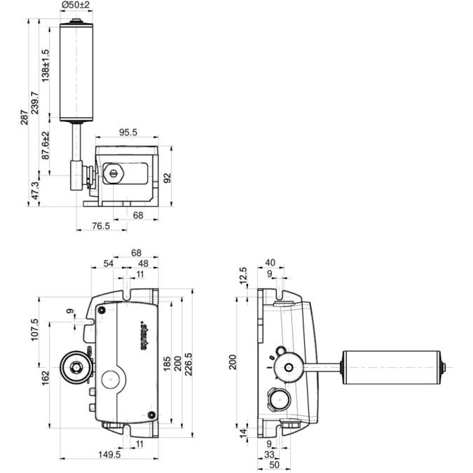 Датчик сходу стрічки Steute ZS 92 SR 22 P -40°C+85°C Extreme