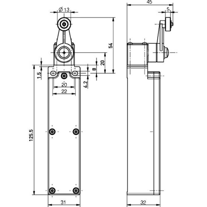 Кінцевий вимикач Steute Ex RF 96 D SW915