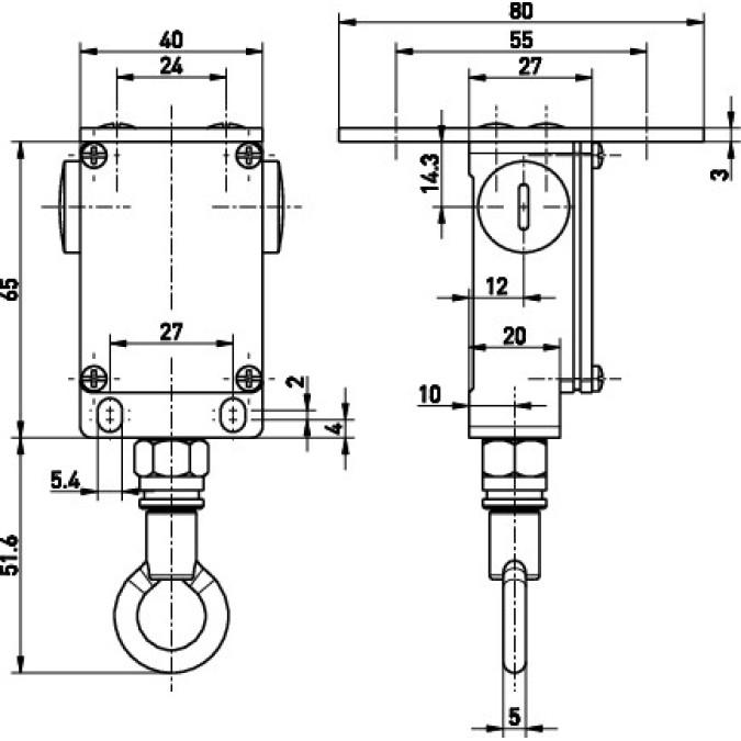 Тросовий вимикач Steute ES 41 Z 1O/1S DM -40°C Extreme