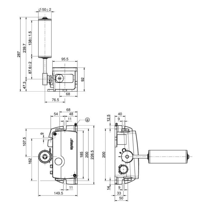 Датчик сходу стрічки Steute Ex ZS 92 SR 22 P-2D