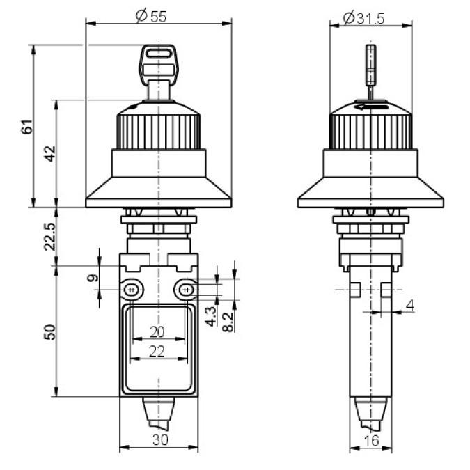 Командний пристрій Steute Ex 14 QRBUVSE 2O 3m
