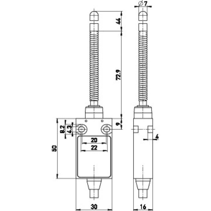 Кінцевий вимикач Steute Ex 14 TK 1O/1S 2m -40°C