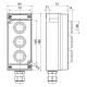 Командний пристрій Steute Ex BF 80 3 LDT/LDT/LDT (1S/1S/1S) -60°C