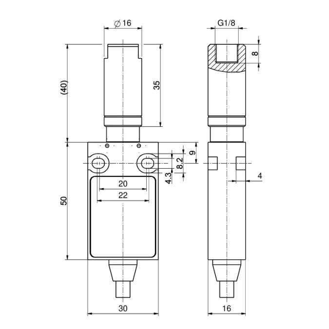 Кінцевий вимикач Steute ExM 14 PE / 0,5 bar 5m change-over function