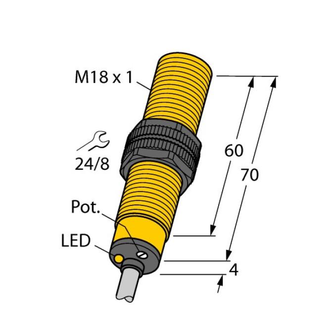 Ємнісний датчик TURCK BCE5-S18-AP6X