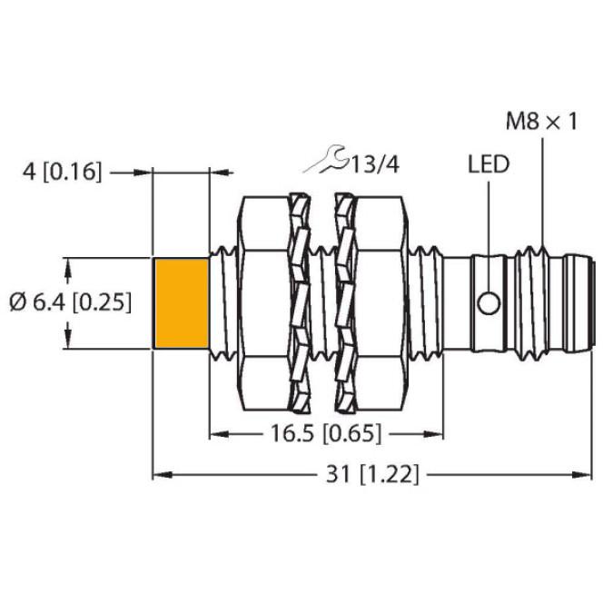 Індуктивний датчик TURCK NI3-EG08K-AP6X-V1131