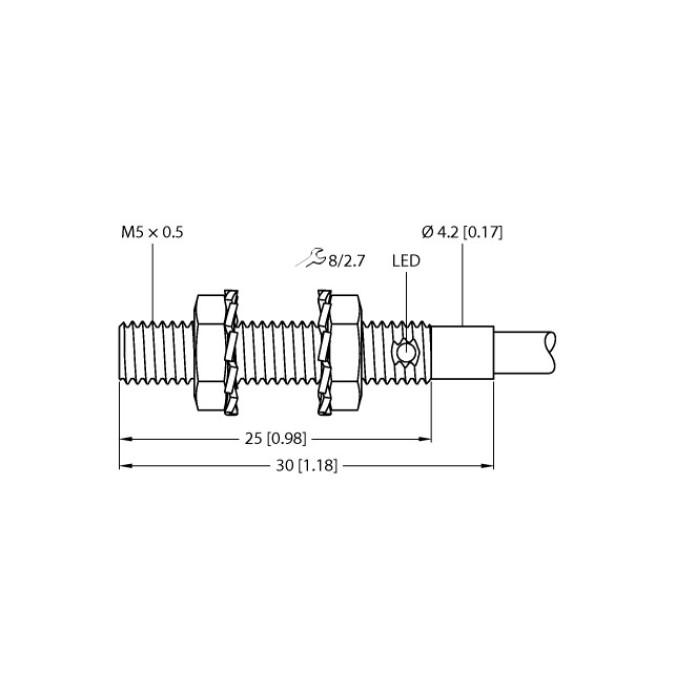 Індуктивний датчик TURCK BI1-EG05-AP6X