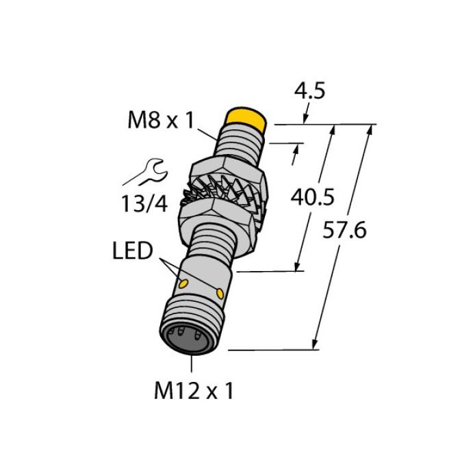 Індуктивний датчик TURCK NI5-M08E-AP6X-H1341