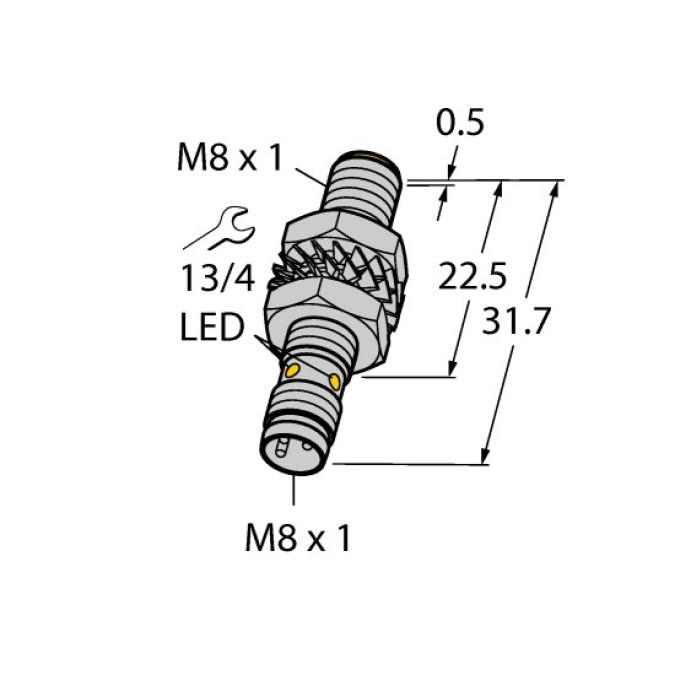 Індуктивний датчик TURCK BI2-M08K-AN6X-V1131