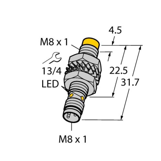 Індуктивний датчик TURCK NI3-M08K-AN6X-V1131