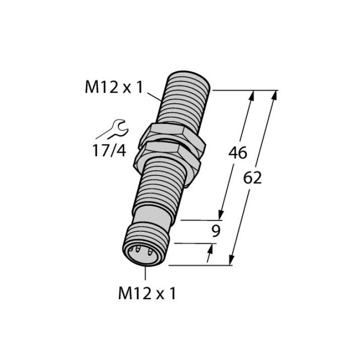 Індуктивний датчик TURCK BI2U-M12E-AD4X-H1144