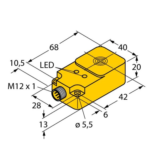 Індуктивний датчик TURCK BI15-Q20-2LU-H1141/S950