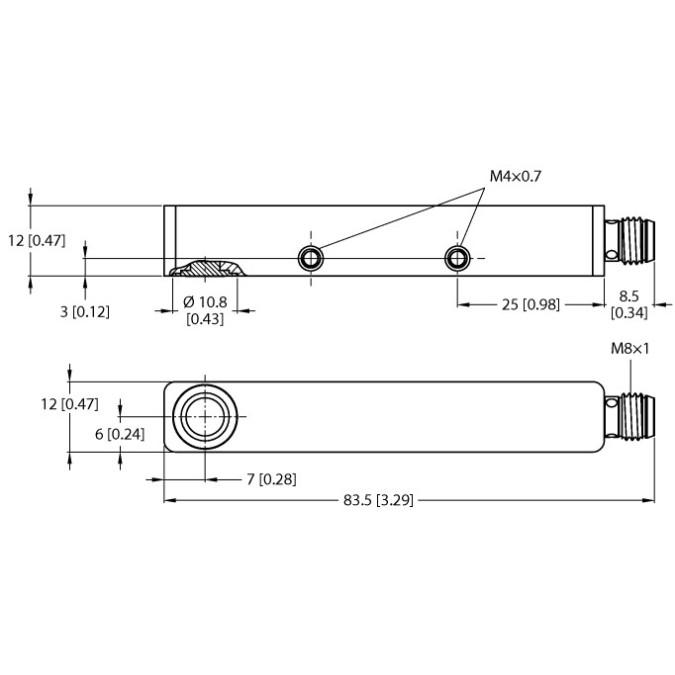 Ультразвуковий датчик TURCK RU40L-Q12S-UN8X-V1141