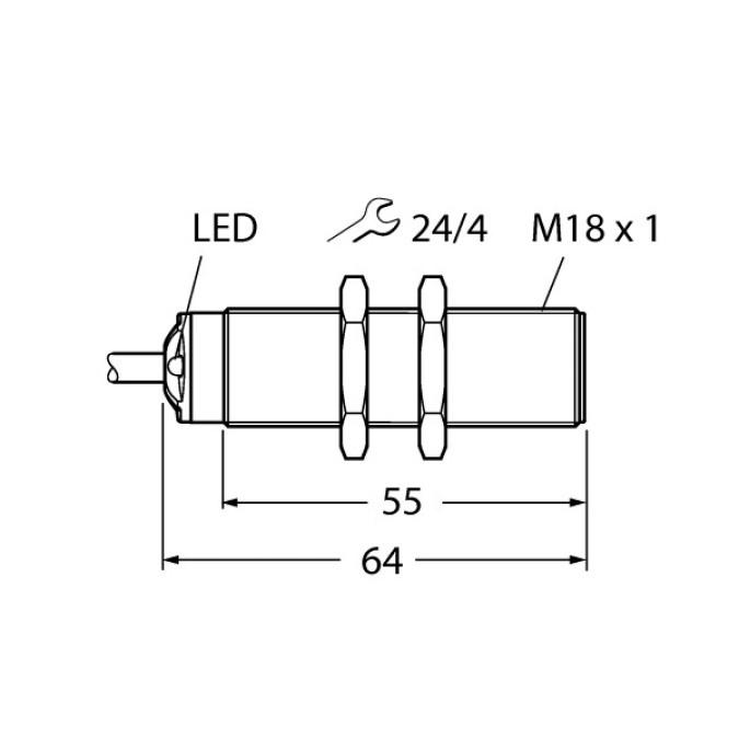 Ультразвуковий датчик TURCK RU50U-S18-LI8X
