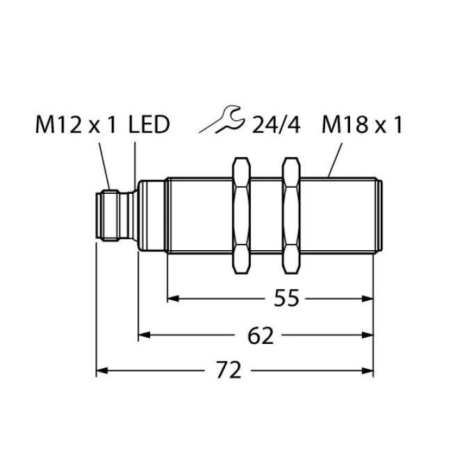 Ультразвуковий датчик TURCK RU50L-S18-AP8X-H1141