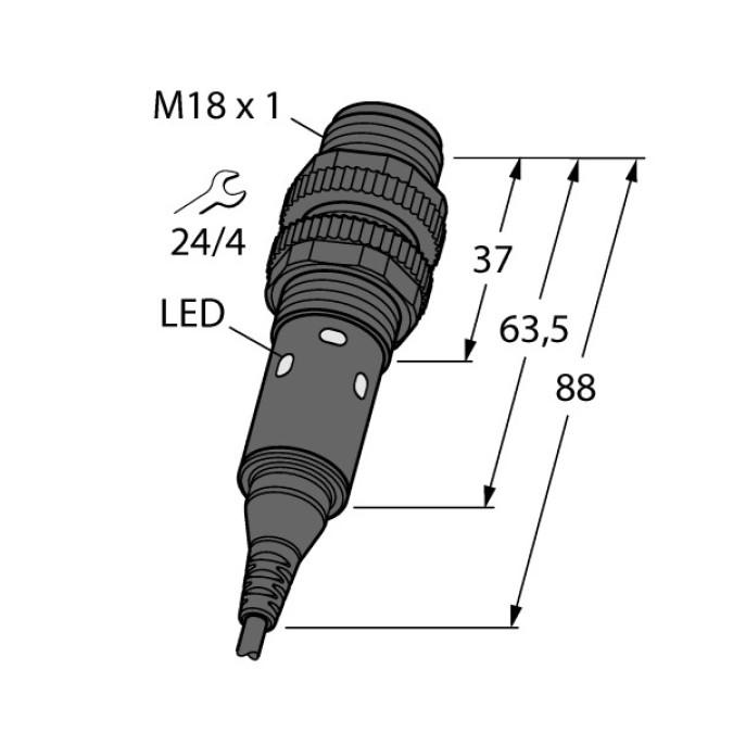 Оптичний датчик Banner M18-3VPLP-2M