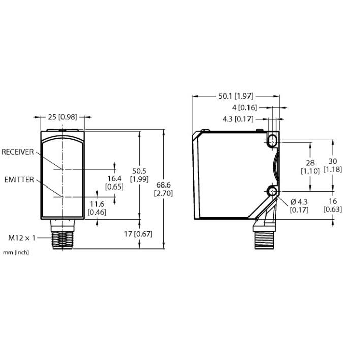 Датчик кольору Banner QCM50-K5D60-Q8-8