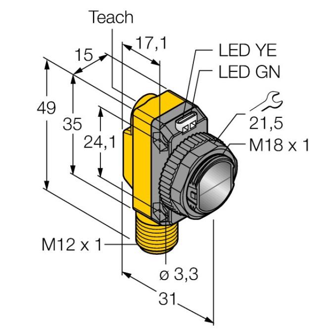Оптичний датчик Banner QS18EK6LPQ8
