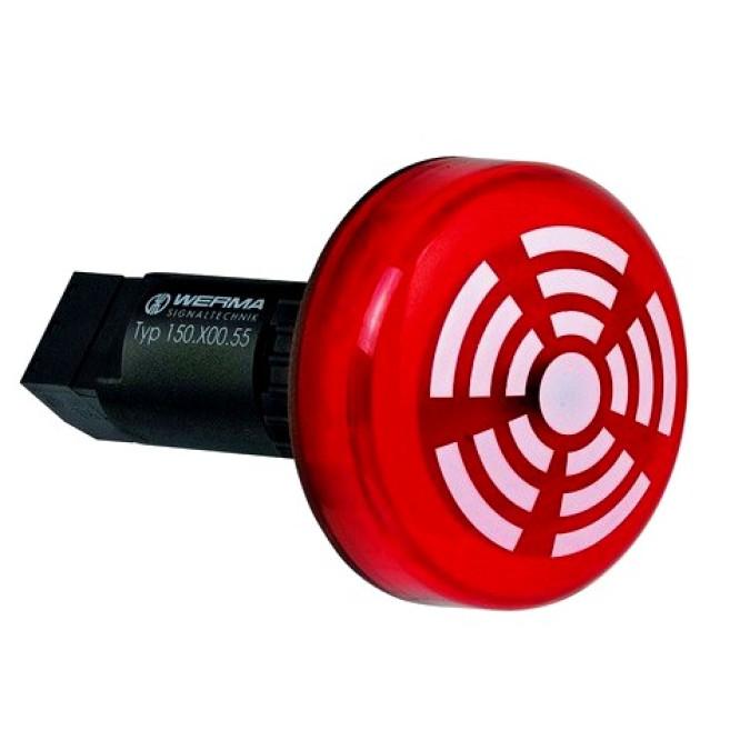 Однотональний світлозвуковий LED сигналізатор Werma 150.100.55