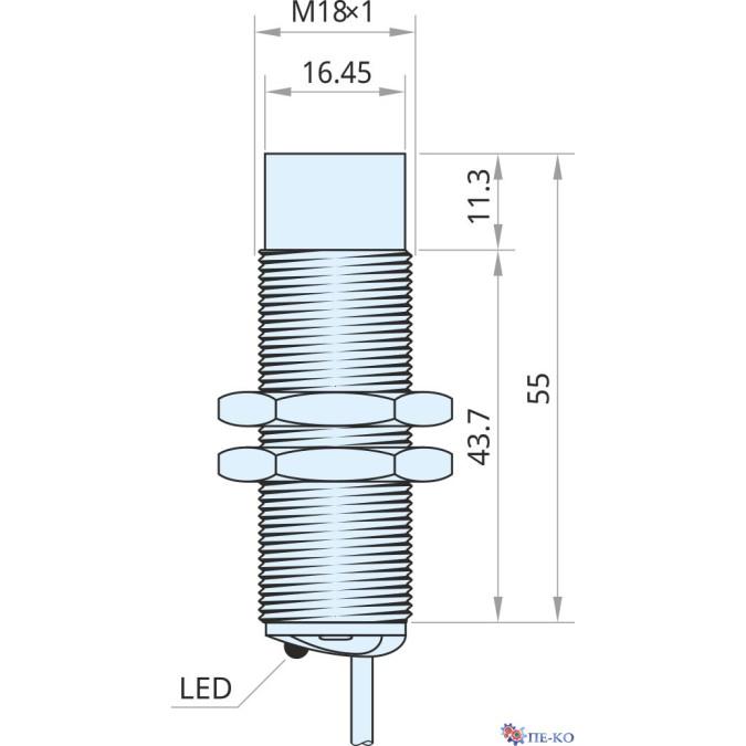 Індуктивний датчик Xecro ILT18-N16PO55-A2P