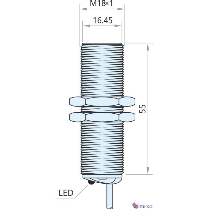 Індуктивний датчик Xecro ILT18-S8PC55-A2P