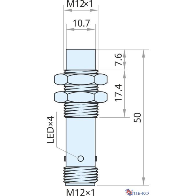 Індуктивний датчик Xecro IMF12-N6NO50-A12