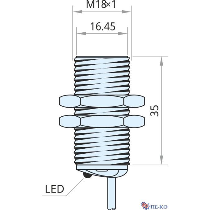 Індуктивний датчик Xecro IMF18-S8PO35-A2P