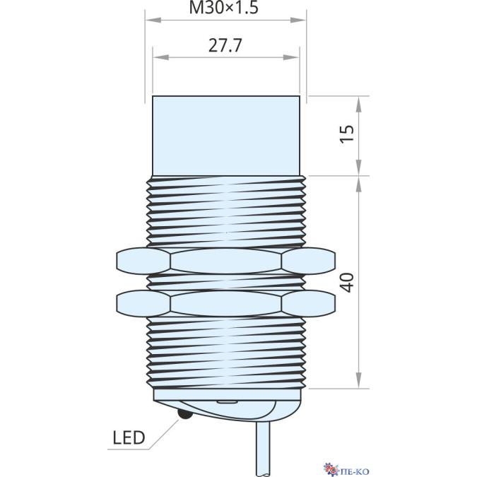 Індуктивний датчик Xecro IMF30-N15NC55-A2P