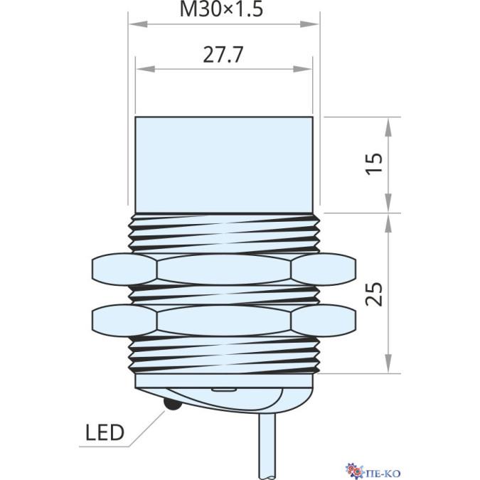 Індуктивний датчик Xecro IMF30-N15NO40-A2P