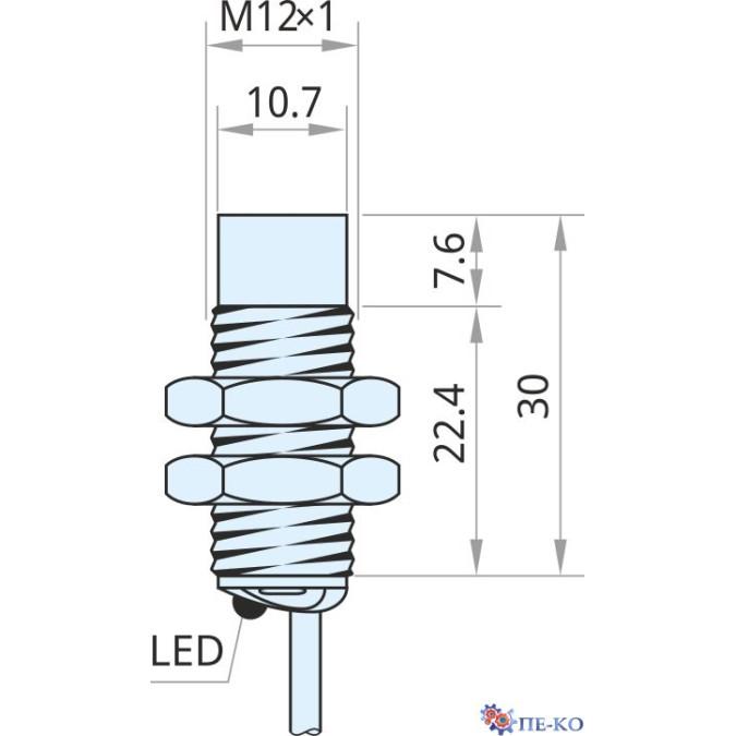 Індуктивний датчик Xecro IPS12-N10PO30-A2P