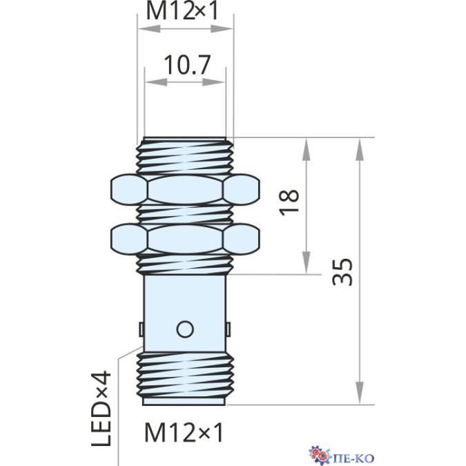 Індуктивний датчик Xecro IPS12-S8NO35-A12