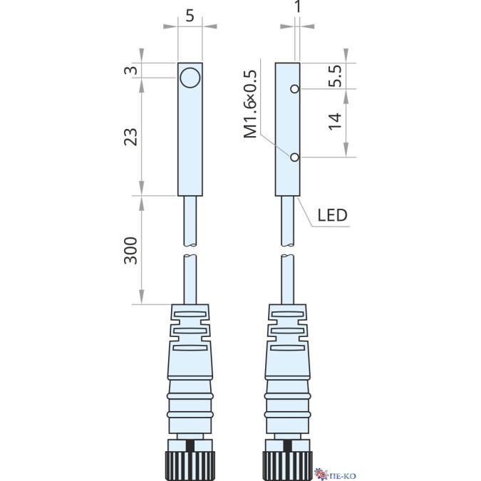 Індуктивний датчик Xecro IPS55-S08PO26-3U8