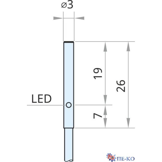 Індуктивний датчик Xecro IPSD3-S1PC26-A2U