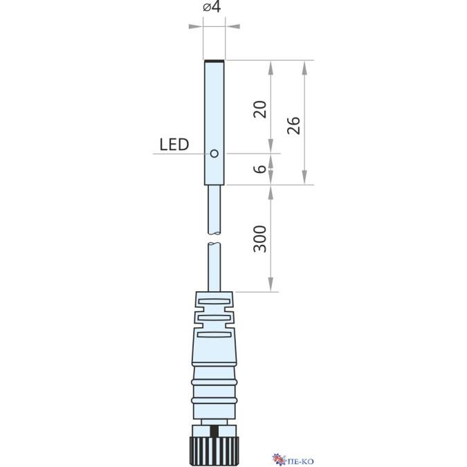 Індуктивний датчик Xecro IPSD4-S08PC26-3U8
